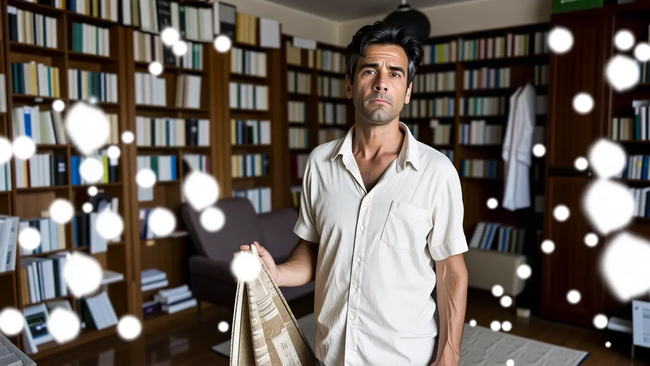 Hogar Sucios: 10 Lugares Frecuentemente Sucios /think 5 Un hombre preocupado observa un hogar descuidado