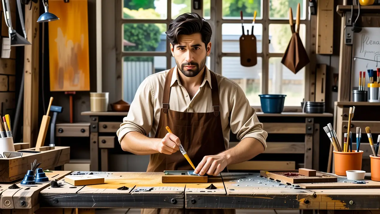 Como tapar agujeros en madera: guía completa y fácil 4 Un pintor realista captura la tradición en madera