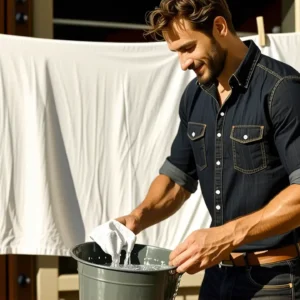 Fotógrafo realista captura un hombre en labores